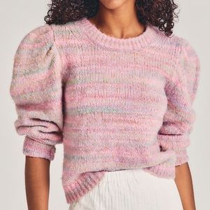 LoveShackFancy Aquarius Pullover Sweater, Sz M